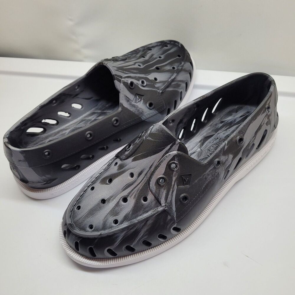 Sperry Women's Authentic Original Float Boat Shoe Gray/Black 11M STS86976